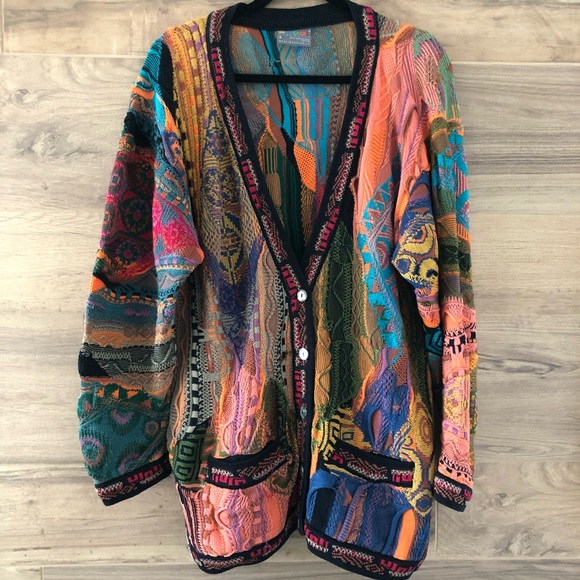 COOGI Other - Coogi Vintage Cardigan Colorful Size S